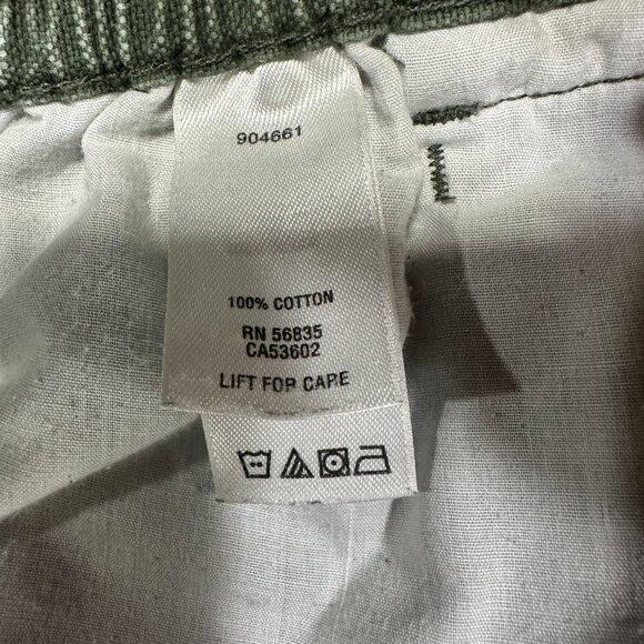 Cabelas Pants Mens 44 Trail Hiker Khaki Cotton Straight Leg Cargo Zip Fly Green - Picture 6 of 9